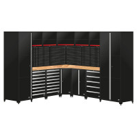 Produktbild von RepTools 7-Module-Schrankwand aus Metall, Länge 2854 x 3169 mm, XXL-118803 RepTools 7-Module-Schrankwand aus Metall, Länge 2854 x 3169 mm, XXL-118803