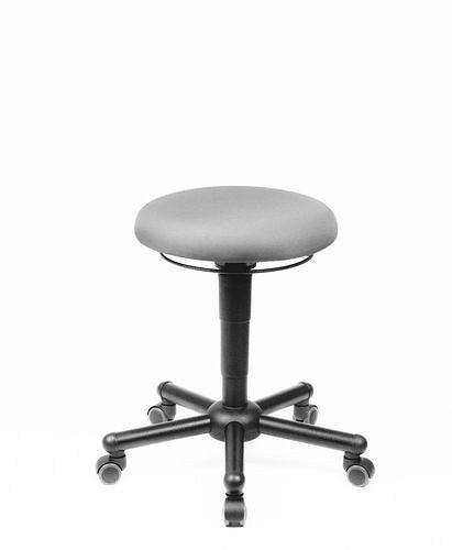 meychair Werkstatthocker Assistant Pro XXL, großer Rundsitz, Stoffbezug, 250 kg Tragkraft, 319435
