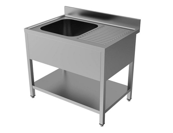 Unninox Europe Spültisch 800x700x850 mm (BxTxH), Spüle links, STF-807085-1