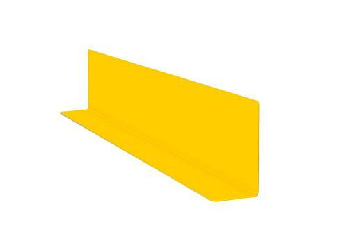 Moravia Unterfahrschutz-Winkel, aus Stahl, gelb kunststoffbeschichtet, Breite 1080 mm, 311030