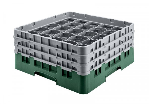 Cambro Spülkorb mit 36 Fächer Camrack® 15,5 cm Flaschengrün, 36S534119