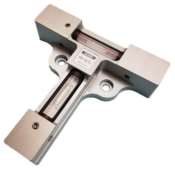 Roeckle 2-Achs Kreuz-Wasserwaage 150 mm, 0,3 mm/m, im Etui, 4960/150/KK