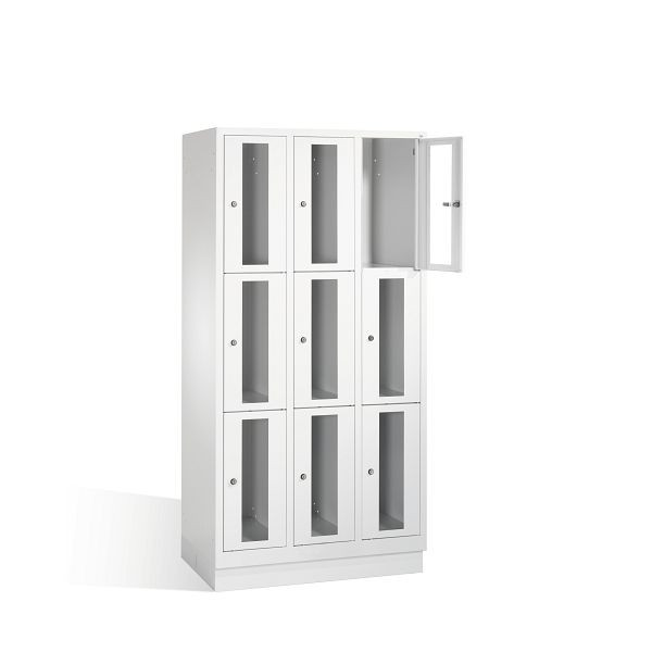 C+P Schließfachschrank Classic, H1800xB900xT500mm, Farbe: Lichtgrau, 8020A303 S10007