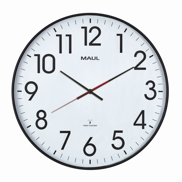 MAUL Wanduhr MAULclimb 47RC, inklusive Batterie, schwarz, 9054890