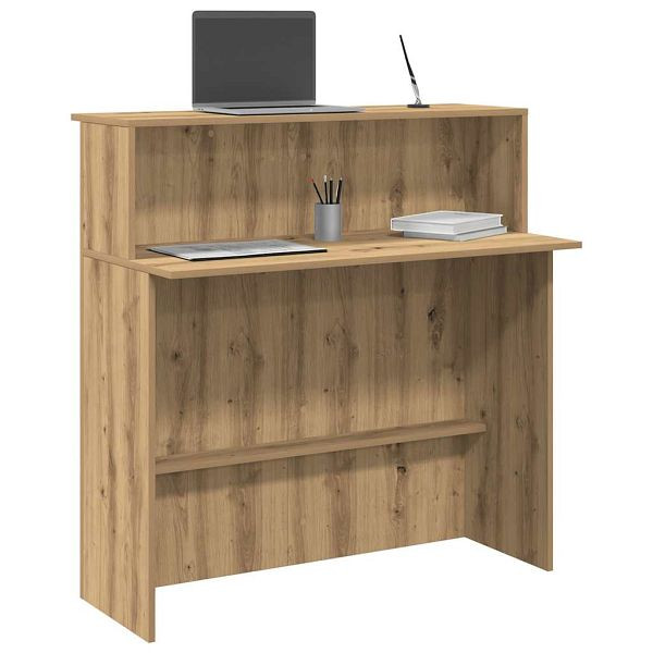 vidaXL Empfangstheke Artisan-Eiche 100x50x103,5 cm Holzwerkstoff, 859032