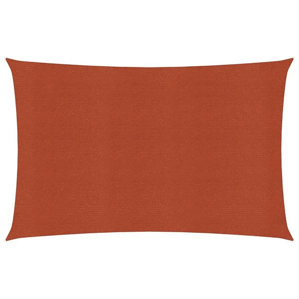 vidaXL Sonnensegel 160 g/m² Rechteckig Terrakottarot 3,5x5 m HDPE, 311352