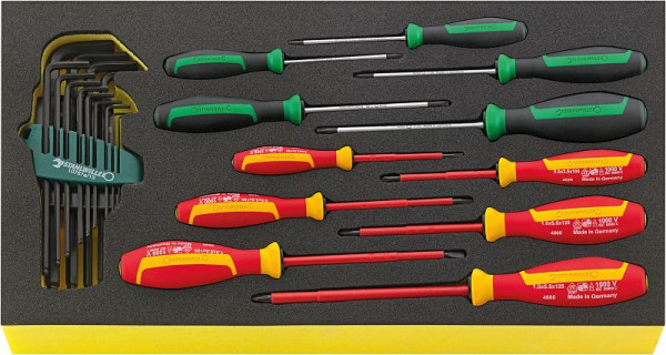 STAHLWILLE Schraubendrehersatz DRALL+ in TCS Nr.TCS WT 4650-4665 -Teilung 24-teilig, 96830127