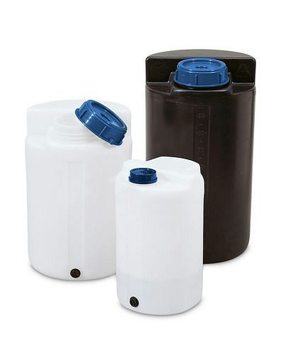 DENIOS Lager- und Dosierbehälter aus Polyethylen (PE), 100 Liter, natur-transparent, 136933