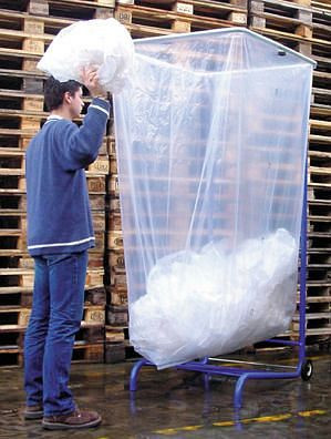 DENIOS Abfallsackhalter, verstellbar, für 1000-, 1500- und 2500-Liter-Säcke, Standgerät, 265642