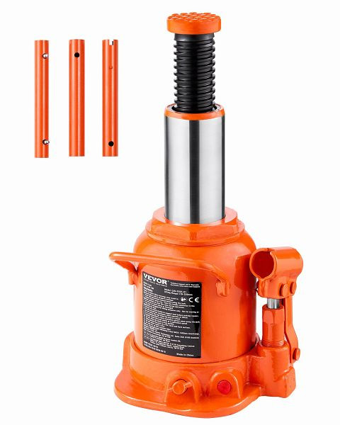 VEVOR Hydraulischer Wagenheber, 20t Manueller Stempelwagenheber Werkstatt 17-32cm, PSDSDS20TDJSPJJBEV0