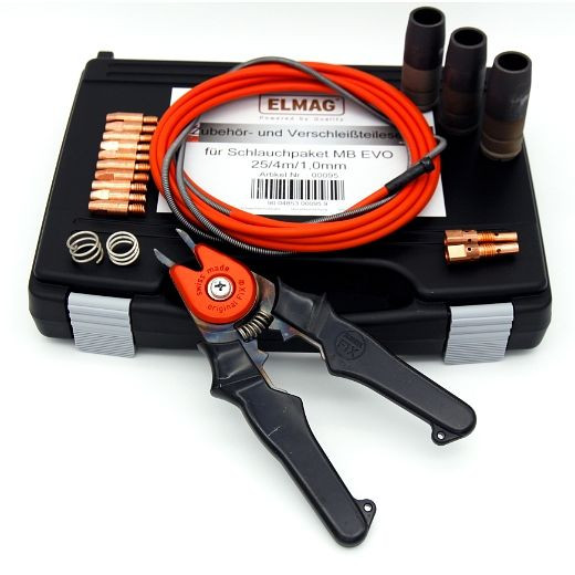 ELMAG Zubehör- und Verschleißteileset, für Schlauchpaket MB EVO 25/4m/1,0 mm, 00095