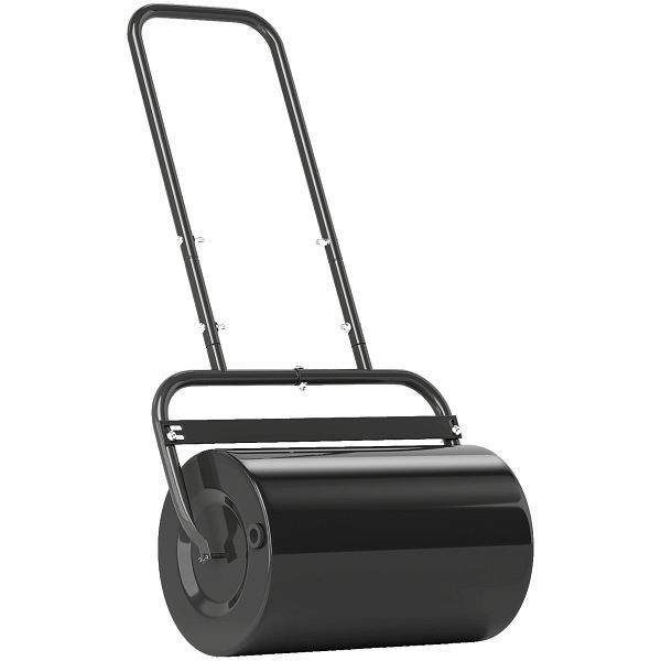 Outsunny Handliche Rasenwalze, Praktische Rasenrolle, Graswalze, Gartenwalze, flexibel, Stahl, 58L x 32,5B x 113H cm, Schwarz, 845-343BK