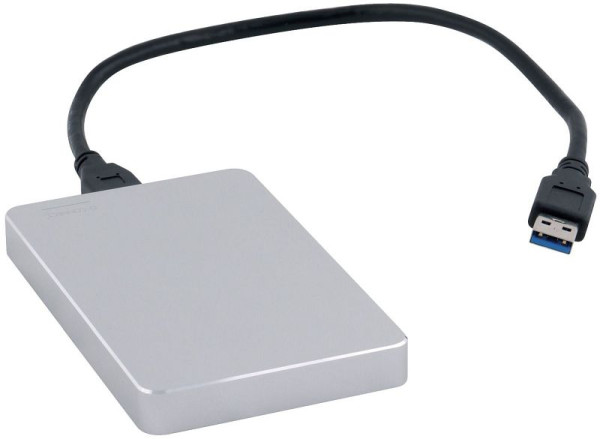 Q-Connect Festplatte extern USB 3.0 2TB silber, KF18084, 5705831180840