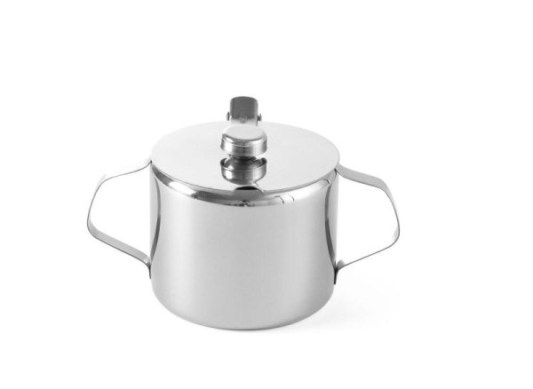 Hendi Zuckerdose, 0,3 L, ØxH: 85x80 mm, Klappdeckel, 452103