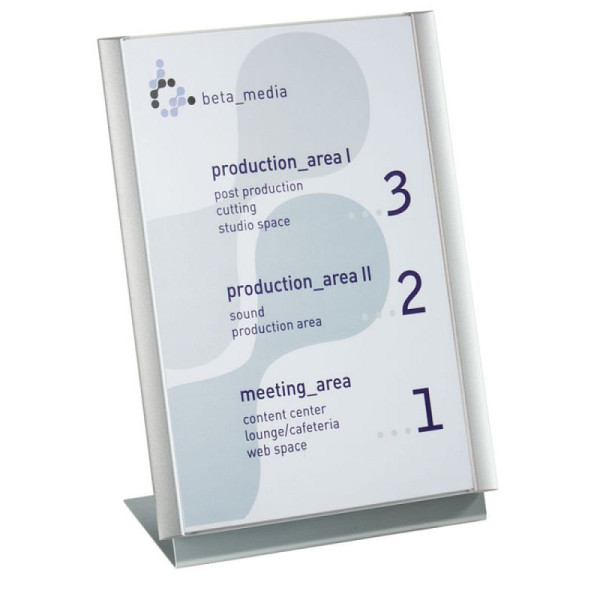 Stein HGS Tischaufsteller -Atlantic-, mit Infotafel DIN A4, 208x307x120mm, at1610