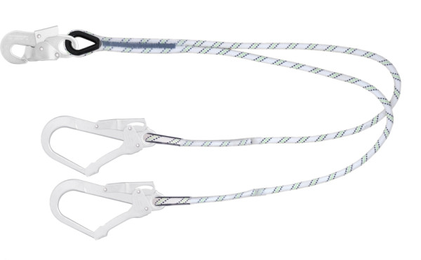 Kratos Y-Rückhalteverbindungsmittel Kernmantelseil 1,5 m mit FA 5020217 und 2 x FA 5020755, FA4060015