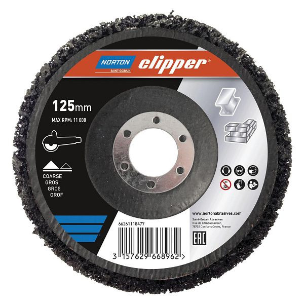 Norton Clipper Scheibe Non-Woven Metall/Stein Ø180 mm, 66261118480