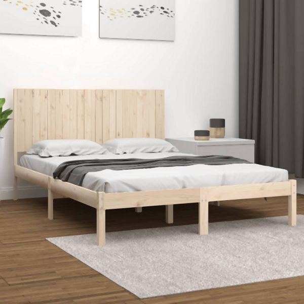 vidaXL Massivholzbett ohne Matratze 200x200 cm Kiefer, 3104433