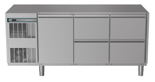 ALPENINOX Kühltisch, 3 Abteile CRIO HPM 3-7031, für GN 1/1, steckerfertig, Umluftkühlung, 402712043
