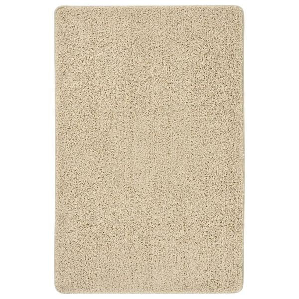 vidaXL Shaggy-Teppich Creme 200x290 cm Rutschfest, 340391