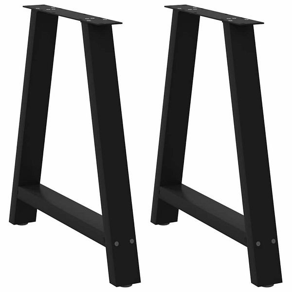 vidaXL Couchtischbeine A-Form 2 Stk. Schwarz 70x(72-73) cm Stahl, 4012852