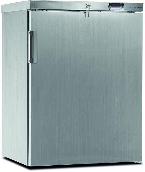 gel-o-mat Tiefkühlschrank Inox mit Volltür, 96TKS.1I
