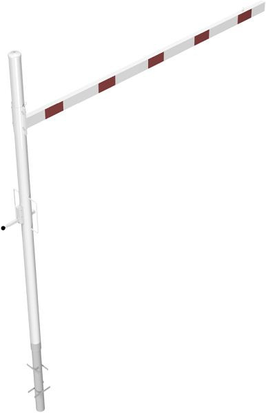 Schake Höhenbegrenzer drehbar zum Einbetonieren, Querrohrlänge: 3000 mm, für Vorhangschloss, zum Einbetonieren, 417_301VB