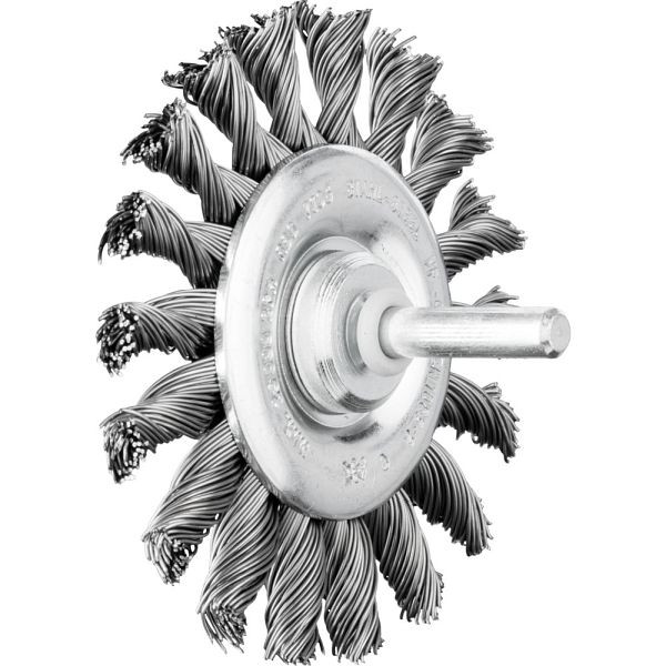 Pferd Rundbürste mit Schaft, gezopft RBG 7006/6 ST 0,50, VE: 10 Stück, 43107002