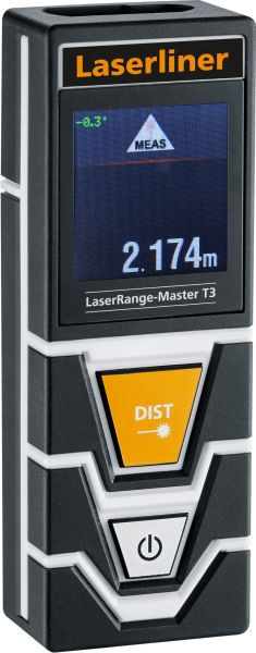 Laserliner LaserRange-Master T3, 0,2m - 30m, Tilt,Touch, Laser-Entfernungsmesser, VE: 5 Stück, 080.840A