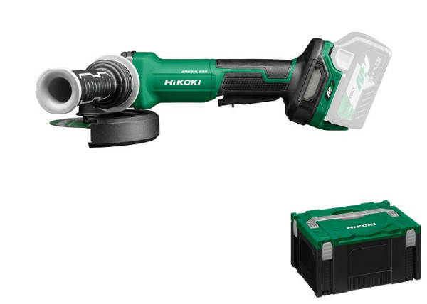 HiKOKI 36 V Akku Winkelschleifer (Brushless) (Motorbremse) Paddle Schalter, ohne Akku, ohne Ladegerät, G3613DF (Basic) (HSC III), G3613DFW2Z