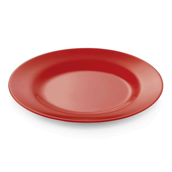 WAS Melamine Teller, flach, Durchmesser 20 cm, rot, Melamin, VE: 12 Stück, 9360201