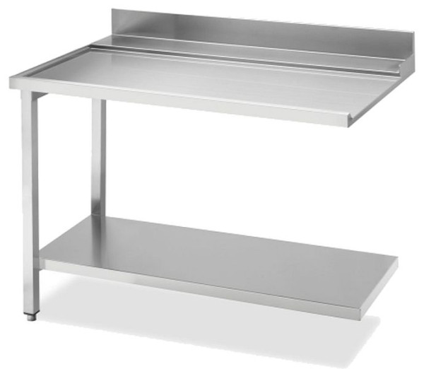 KBS Ablauftisch Breite 120cm mit Grundboden, Anbau links, 20390105