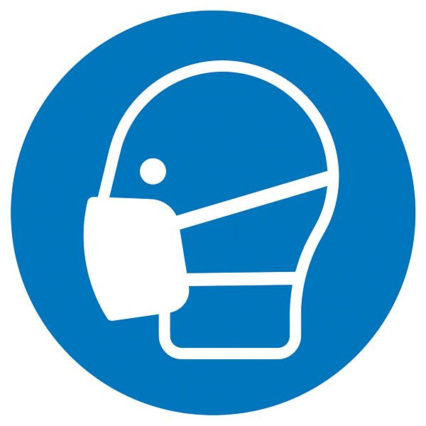 SafetyMarking Gebotsschild, Maske benutzen, Ø 31,5 cm, Aluminium, 11.A7310