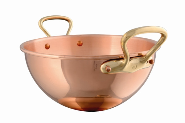Schneider Eiweißschüssel aus Kupfer, mit Griffen, 400 mm, 16,7 l, 170115