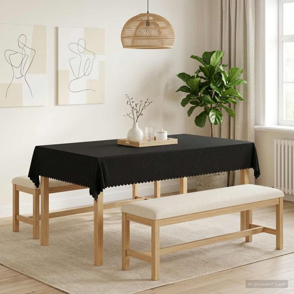 vidaXL Tischdecke 5 stk. Rechteckig Dunkelgrau 140 x 220 cm, 42040471