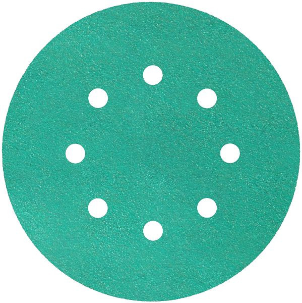 Klingspor FP 77 K Scheiben kletthaftend wirkstoffbeschichtet, 125 mm Korn 500 Lochform GLS5, mit Filmunterlage, VE: 100 Stück, 353159