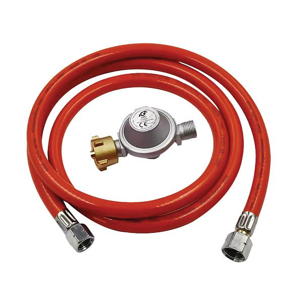 Unicraft Druckminderer 1500 mbar mit Gasschlauch 1,5 m, 6520001