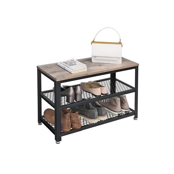 Lulive Garderobe Mit Sitzbank – 80x30x180 Cm, 17 Haken, 2 Schubladen, Weiß, Freistehend