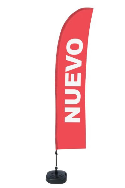 Showdown Displays Beach Flag Budget Wind Komplettset Neu Rot Spanisch, BFBL-WT21-17-I156
