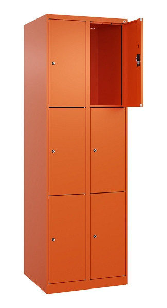 C+P Schließfachschrank Evolo PLUS, 6 Fächer, 1850x600x500mm, 2004/2004, 049000-203 S10023