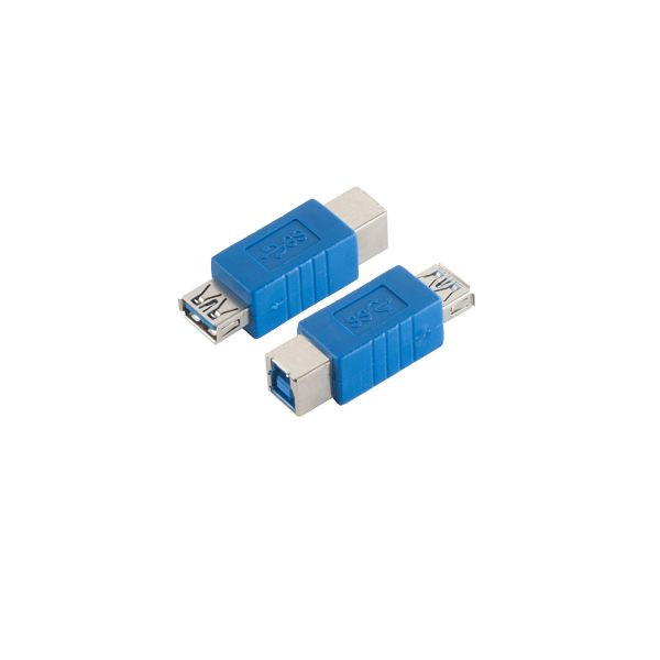shiverpeaks BASIC-S, USB Adapter 3.0 Typ A Kupplung auf Typ B Kupplung, blau, BS77044-3