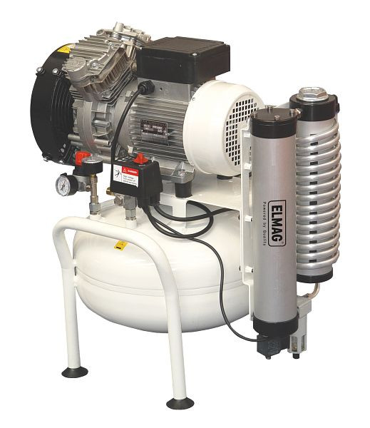 ELMAG Dentalkompressor 240/8/25W, EXTREME 2D 25L 1,5CV, inklusive Adsorptionstrockner, 21101