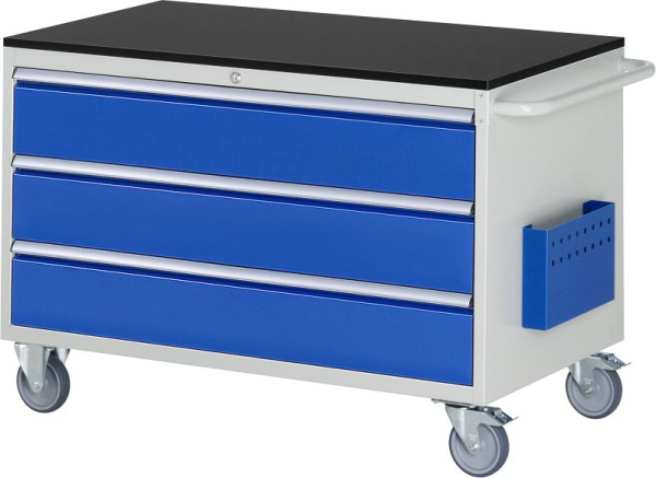 RAU Montagewagen Serie 7000, B1145 x T650 x H790 mm, Arbeitsplatte mit Melaminharzbeschichtung, Schubladen: 3xH180 mm, 15-XXL3.0A-M.11