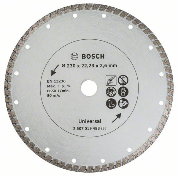 Bosch Diamanttrennscheibe Turbo, Durchmesser: 230 mm, 2607019483