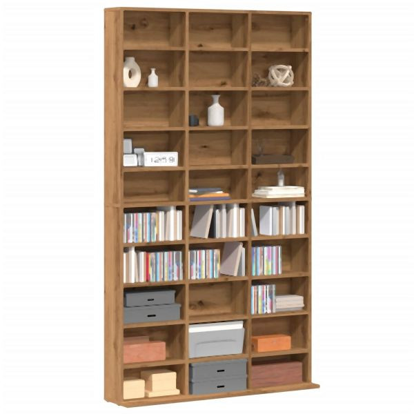vidaXL CD-Regal Artisan-Eiche 102x23x177,5 cm Holzwerkstoff, 855999