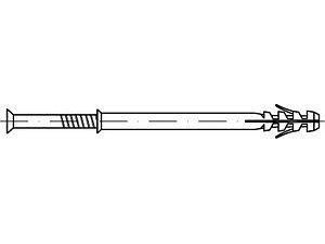 ART 88503 FISCHER-Nageldübel N-S 5 x 30 -Z VE=S (100 Stück)
