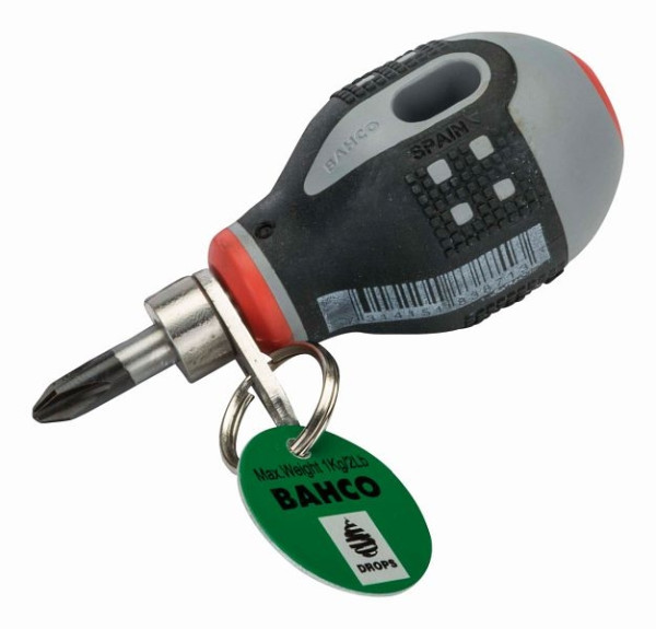 Bahco Ergo™ Schraubendreher für Phillips-Schrauben, kurze Ausführung, mit Sicherheitsspanner, TAHBE-8602
