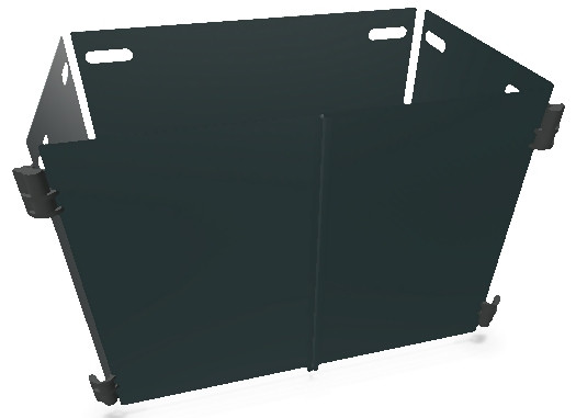 B.PRO Zubehör Servier- und Abräumwagen Verkleidung mit Türen farbig SW 9x6, 383460