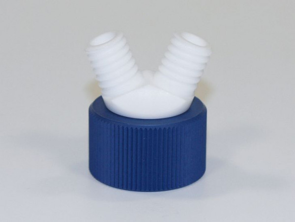 Bohlender Flaschen-Mehrfachverteiler, Verteilerkörper aus PTFE für Schlauch Außen-maximaler Durchmesser in mm: 2 x 8, D 651-04