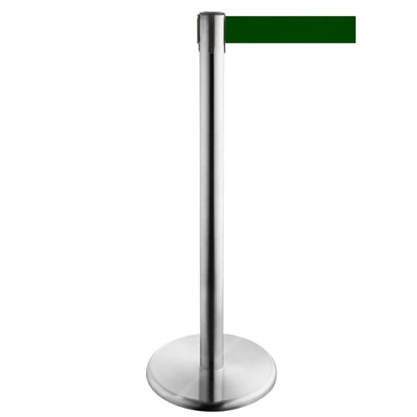 Stein HGS Personenleitsystem -P-LINE Future-, Edelstahl, dunkelgrün, mit Gurtendstück (Standard), Gurtlänge: 2,3 m, 12798-1002